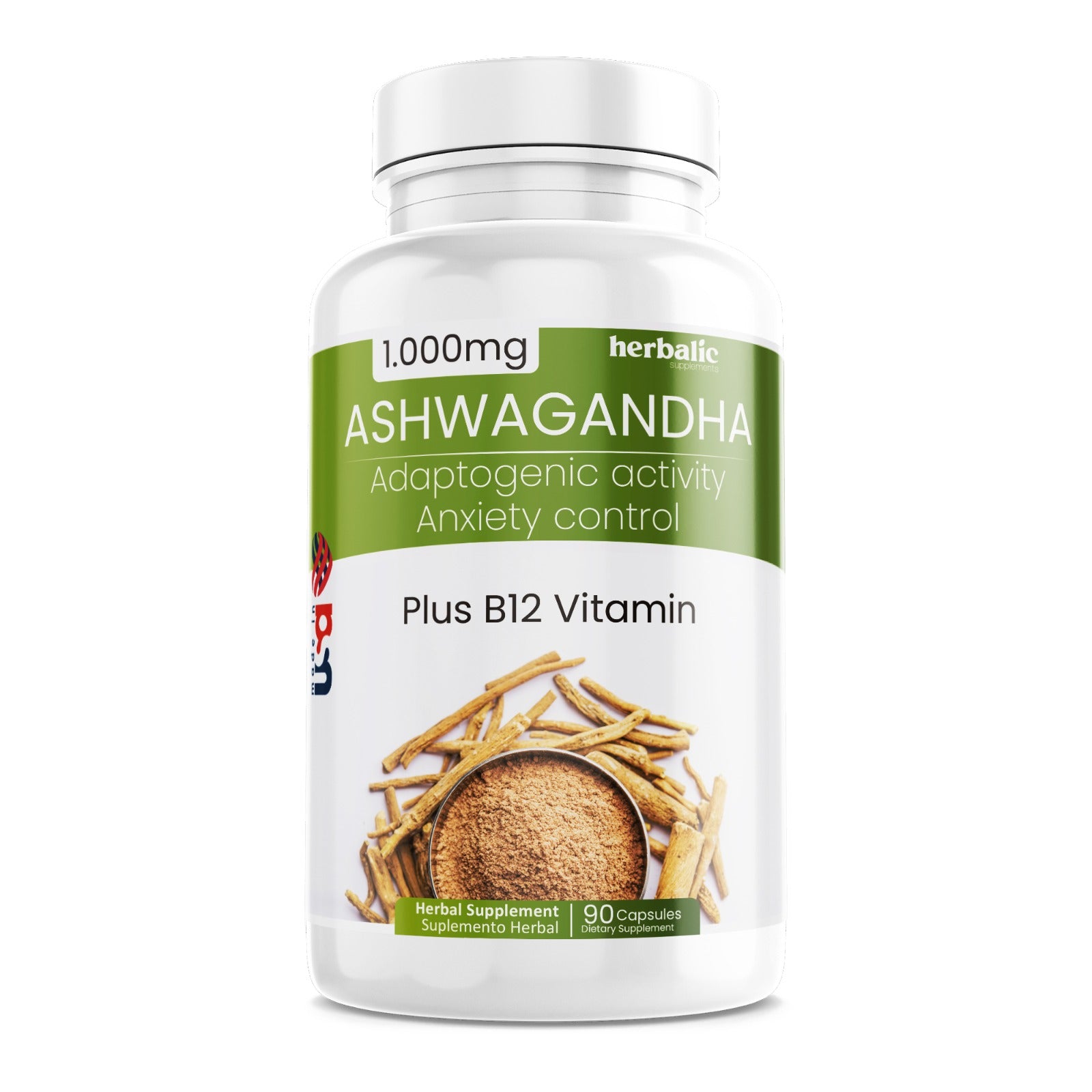 Ashwagandha, Herbalic, 90 Capsulas