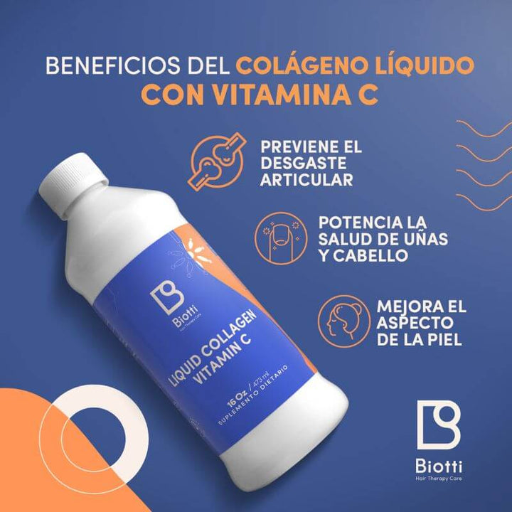 Colágeno líquido con vitamina C 3