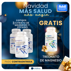 Oferta Compra 3 Citrato Magnesio + potasio Lleva 1 L Treonato ¡Gratis !