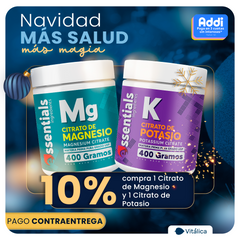 Promo citrato Potasio y citrato magnesio x 400gr Polvo