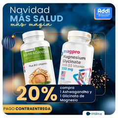 Promo Ashwagandha + Glicinato de Magnesio 20%Off