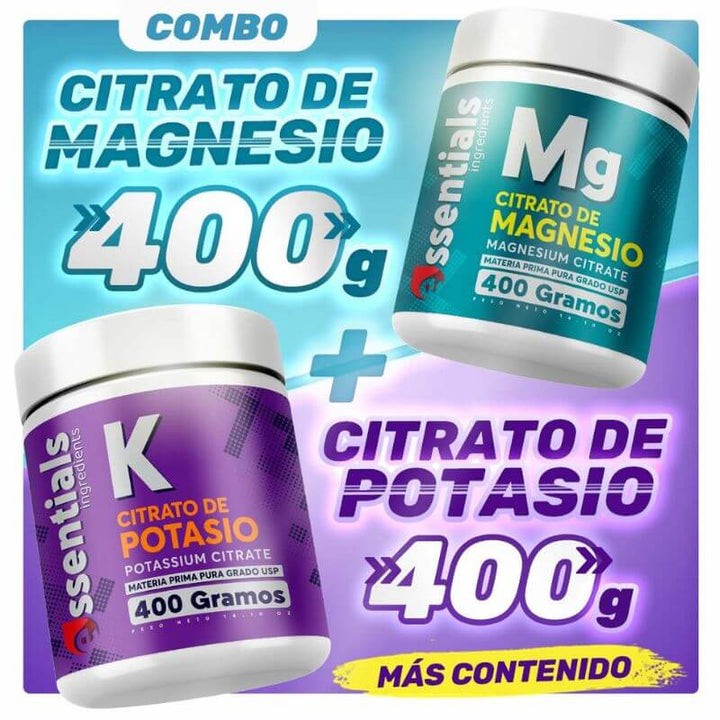 Promo citrato Potasio y citrato magnesio x 400gr Polvo 2